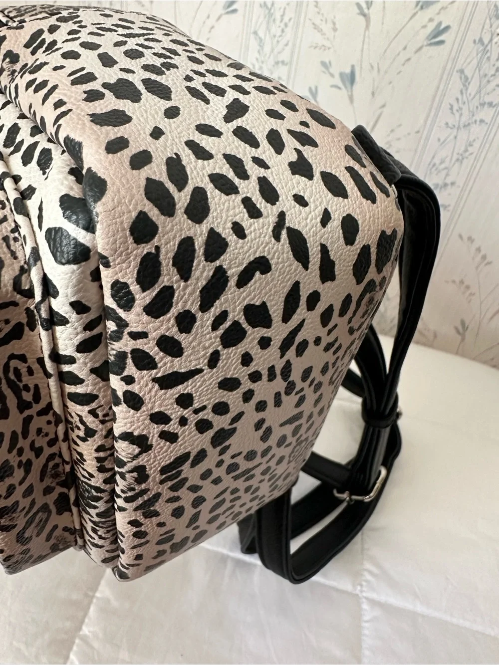 Betsey Johnson Puppy Ear Leopard Mini Backpack